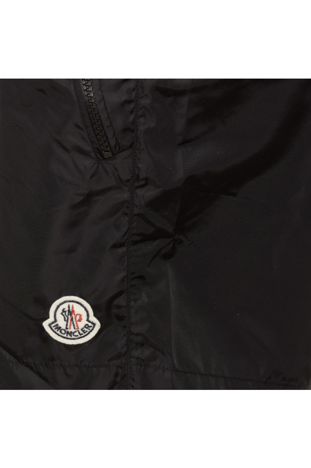 Moncler Badehose in Schwarz/Weiß