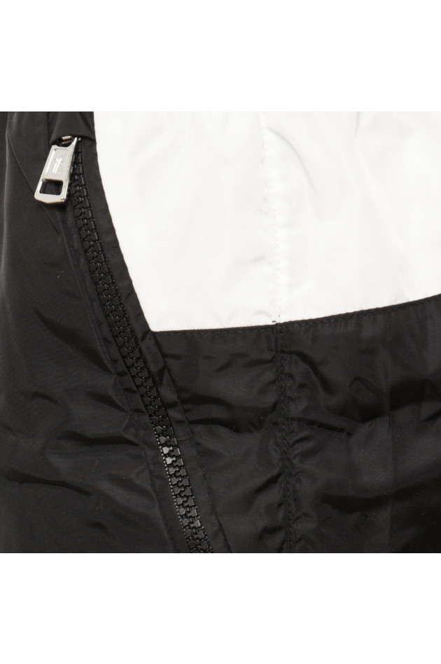 Moncler Badehose in Schwarz/Weiß