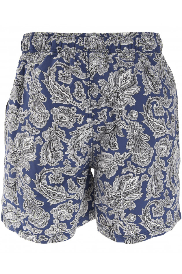 Etro Badeshort im Paisleyprint in Blau