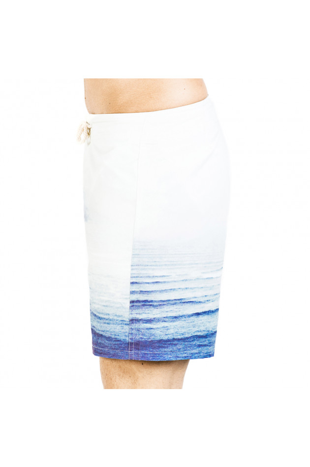 Poleit Badeshort in Natur/Blau
