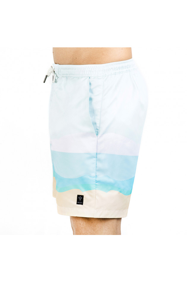 Poleit Badeshorts ICE CREAM in Türkis/Blau/Gelb
