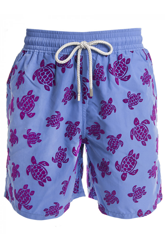 Vilebrequin Badeshorts in Blau/Rot