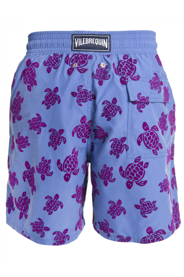 Vilebrequin Badeshorts in Blau/Rot