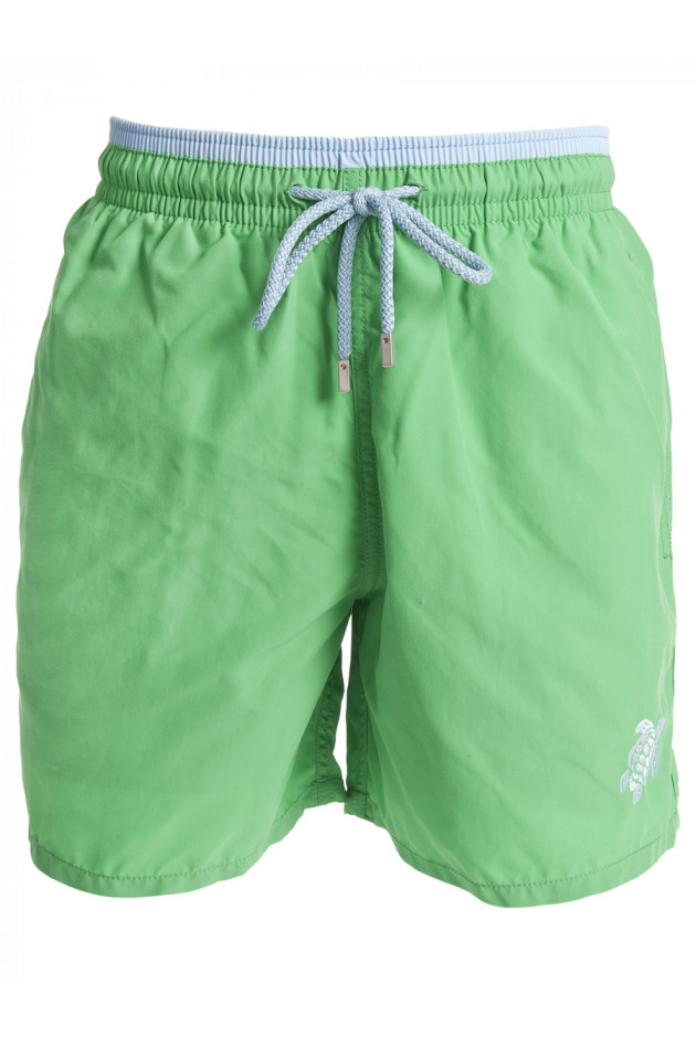 Vilebrequin Badeshorts in Grün/Hellblau