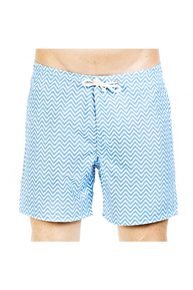 Poleit Badeshorts OLAS in Weiß/Blau