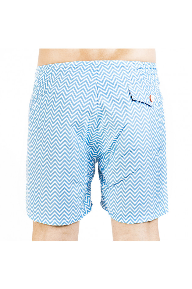 Poleit Badeshorts OLAS in Weiß/Blau