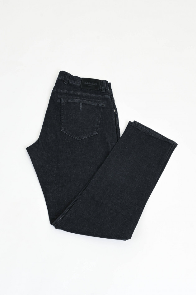 Barmas Jeans DANTE mit Cashmere-Mix in Schwarz