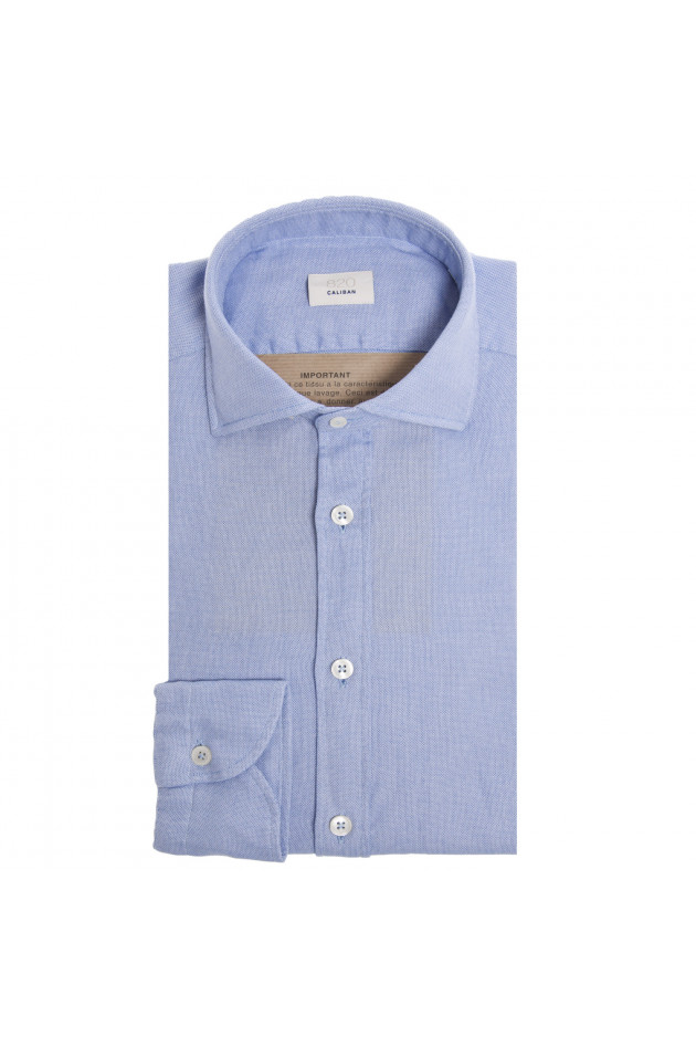 Caliban Baumwollhemd in Blau