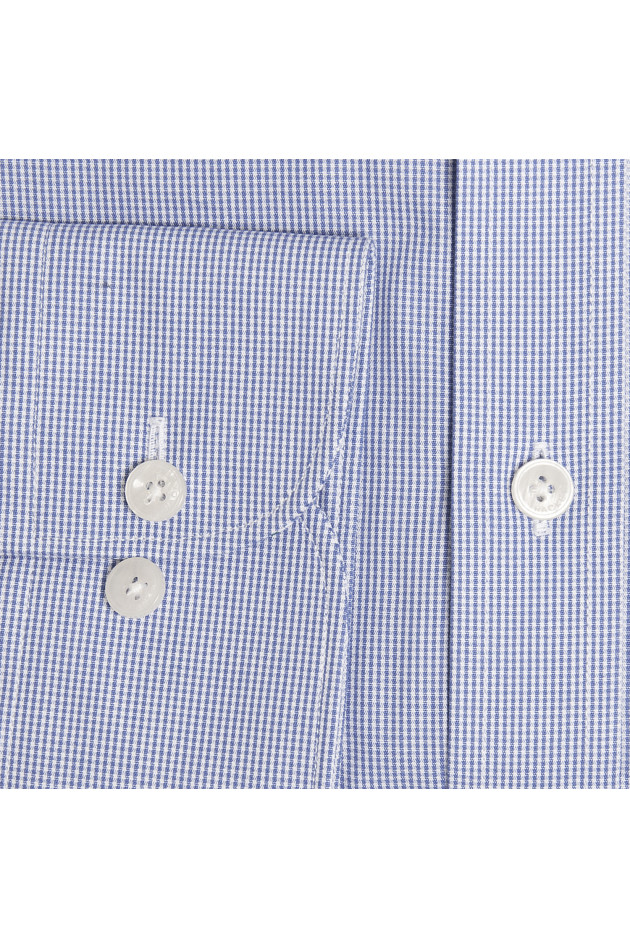Hackett London Baumwollhemd in Blau kariert