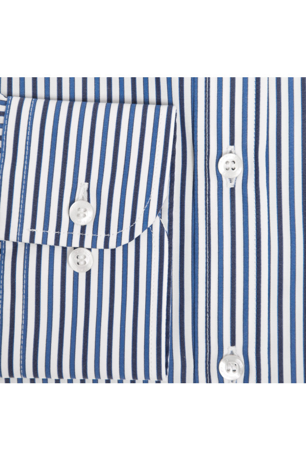 Etro Baumwollhemd in Blau/Weiß