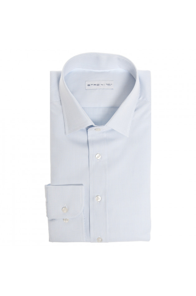 Etro Baumwollhemd in Hellblau