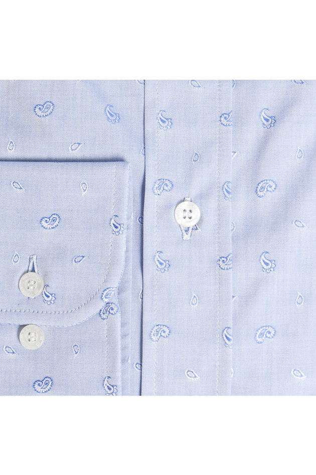 Etro Baumwollhemd in Hellblau