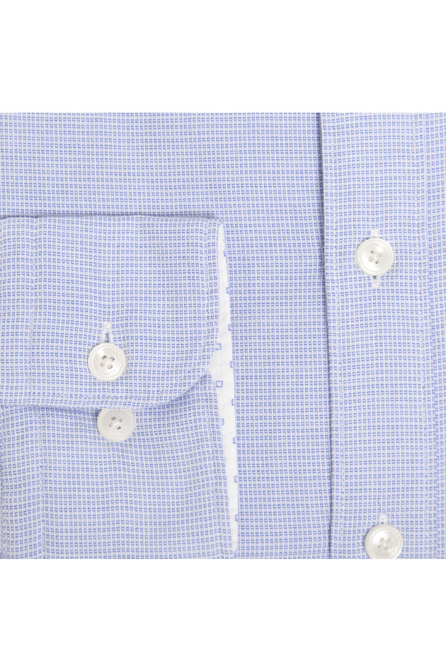 Hackett London Baumwollhemd in Hellblau gemustert