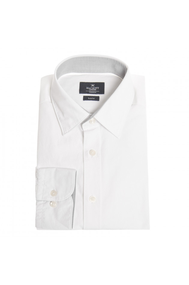Hackett London Baumwollhemd in Weiß
