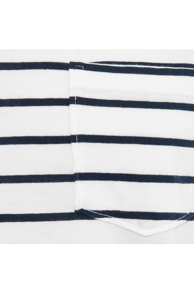 Better Rich Baumwollshirt in Weiß/Blau gestreift