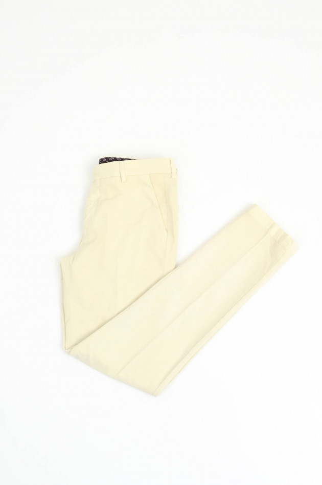 Berwich Schmale Cordhose MORELLO in Creme