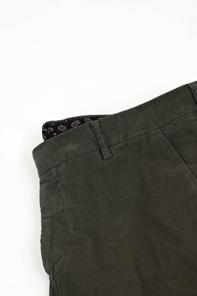 Berwich Schmale Cordhose MORELLO in Dunkelgrau