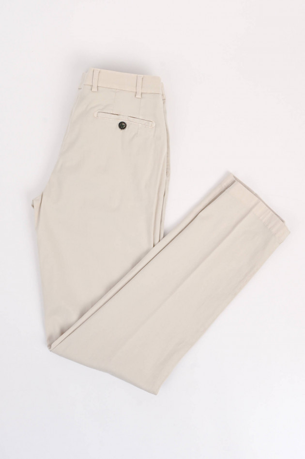 Berwich Lyocell-Baumwollhose in Creme