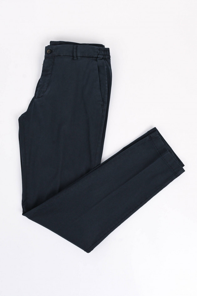 Berwich Lyocell-Baumwollhose in Navy