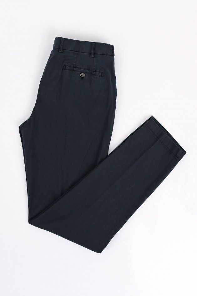 Berwich Lyocell-Baumwollhose in Navy