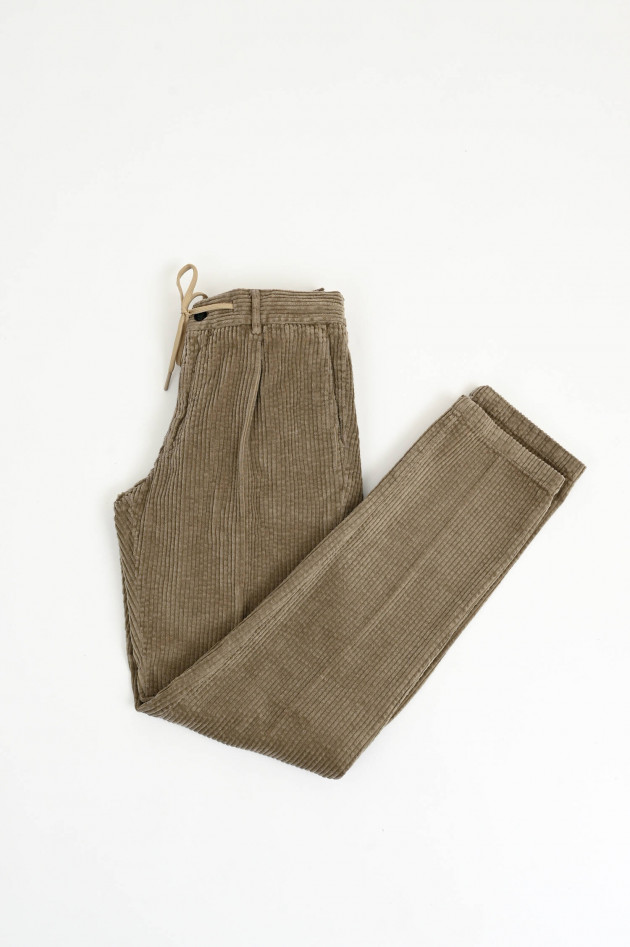 Berwich Breitcordhose SPIAGGIA in Dunkelbeige