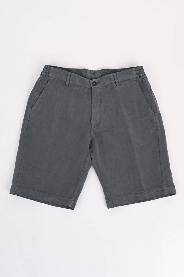 Berwich Shorts aus Lyocell und Leinen in Grau