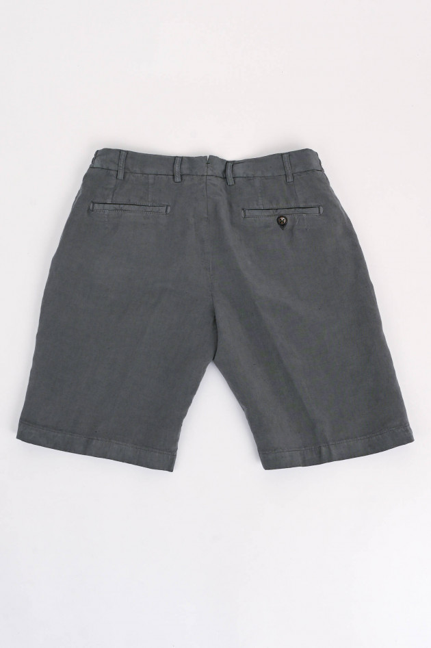 Berwich Shorts aus Lyocell und Leinen in Grau