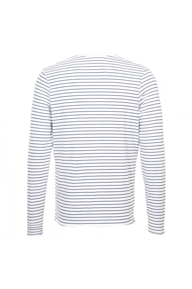 Better Rich Langarmshirt in Blau/Weiß gestreift