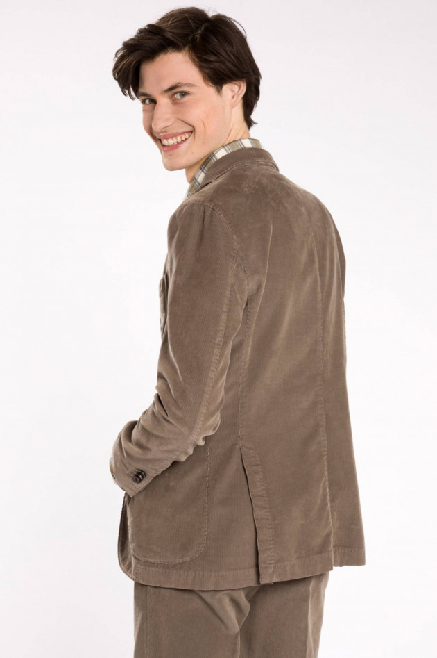 Boglioli K-Jacket Anzug aus Feincord in Taupe