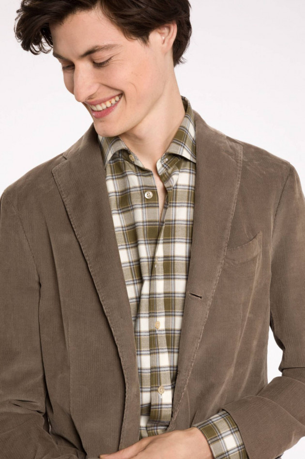 Boglioli K-Jacket Anzug aus Feincord in Taupe