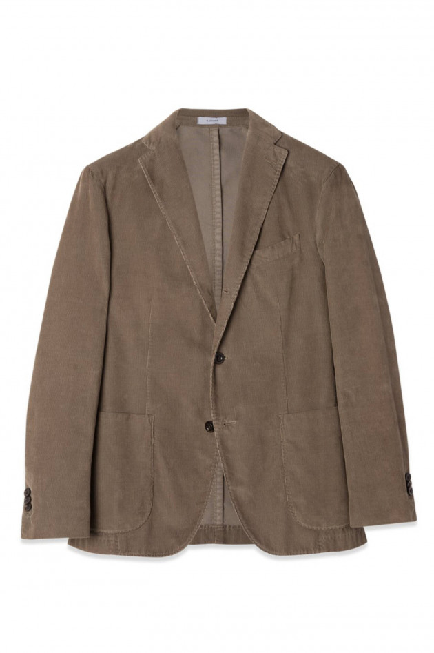 Boglioli K-Jacket Anzug aus Feincord in Taupe