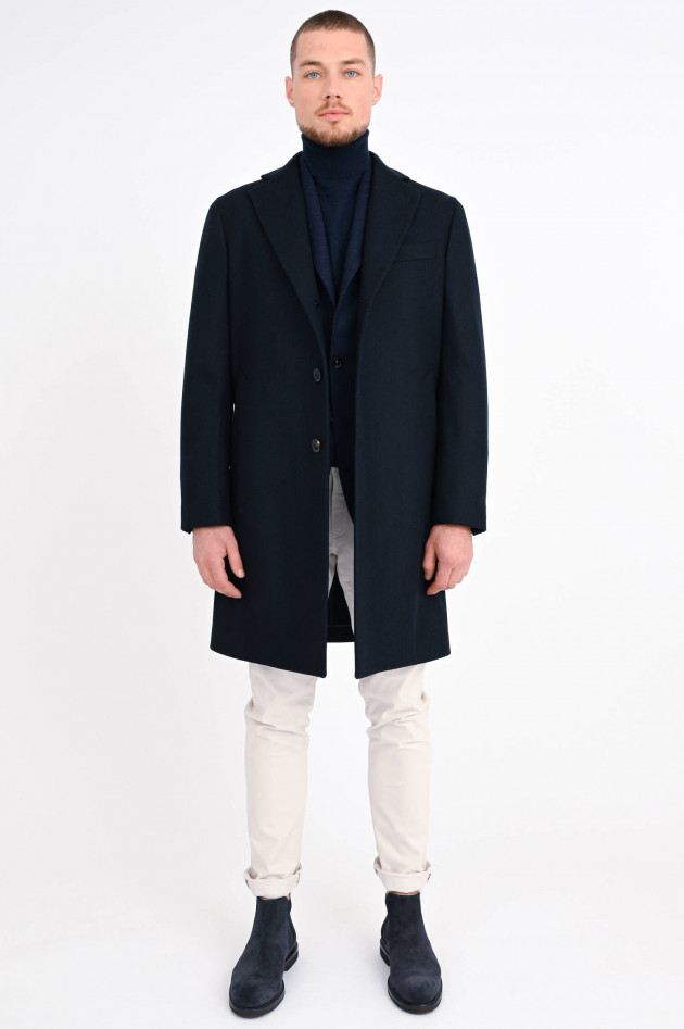 Boglioli Mantel aus Wolle in Navy