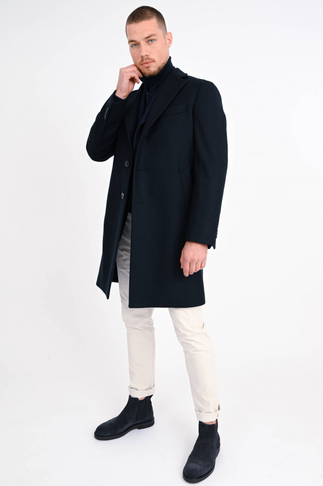 Boglioli Mantel aus Wolle in Navy