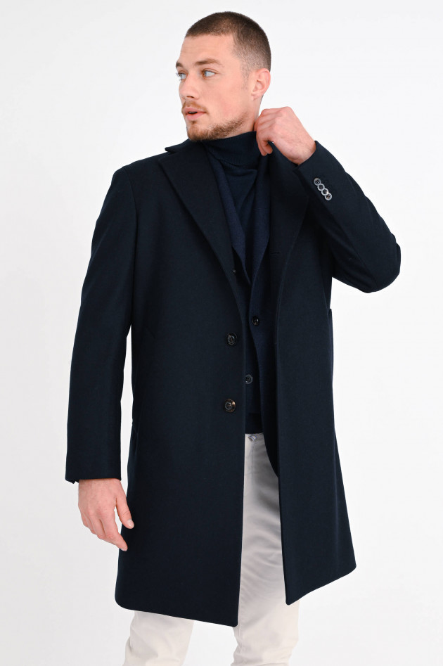 Boglioli Mantel aus Wolle in Navy