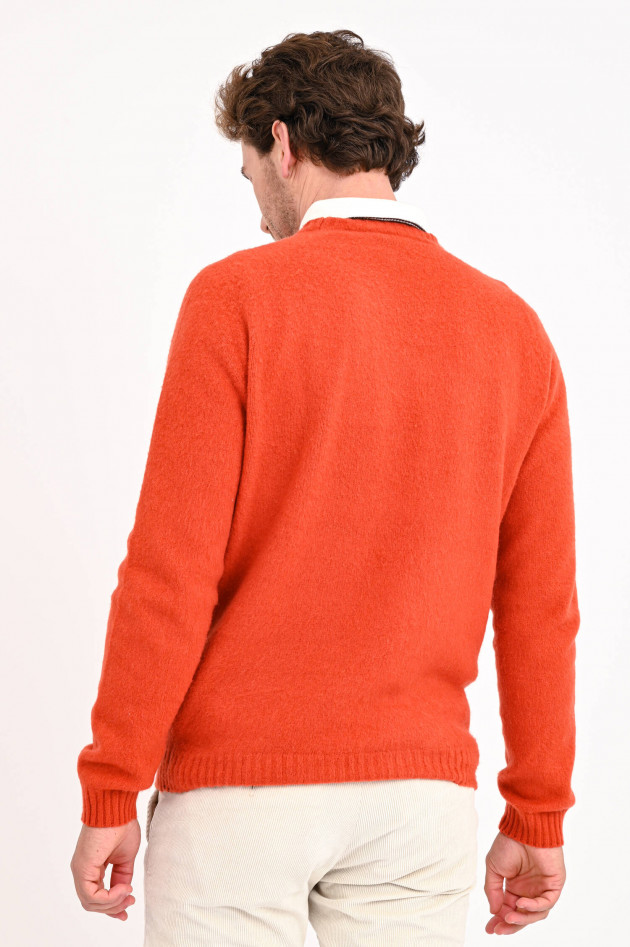 Boglioli Weicher Strickpullover in Burned Orange