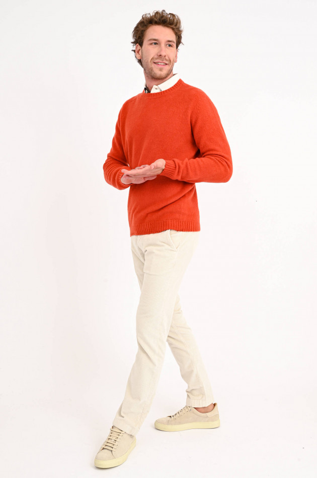 Boglioli Weicher Strickpullover in Burned Orange