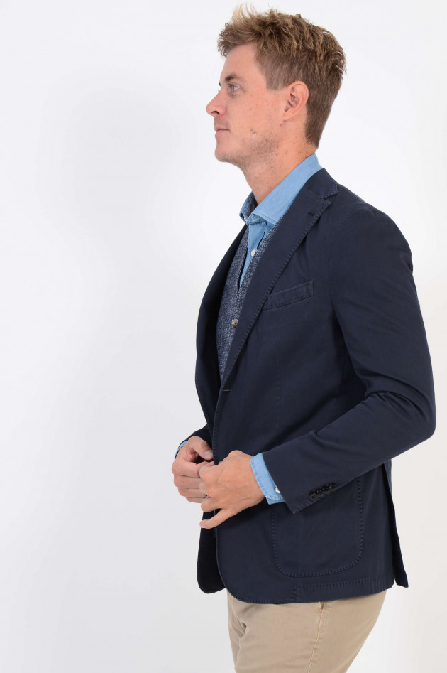 Boglioli Sakko mit Struktur in Navy