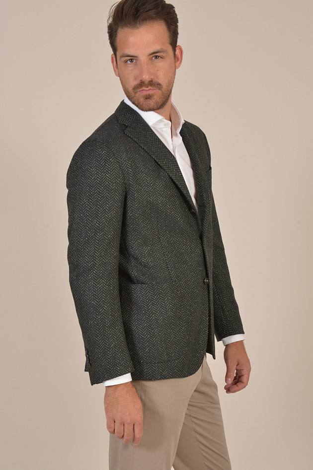 Boglioli Sakko in Grün gemustert