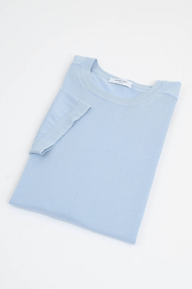 Boglioli Baumwoll Poloshirt in Hellblau