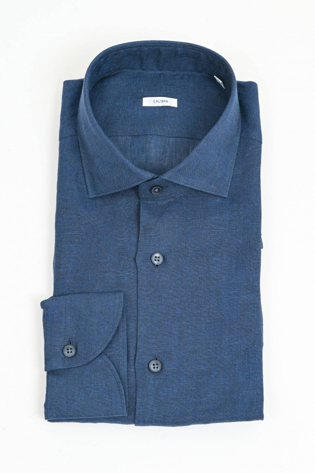 Caliban Leinenhemd in Navy