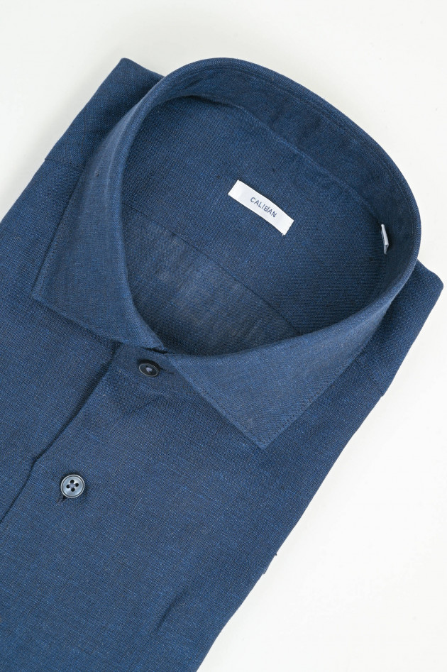 Caliban Leinenhemd in Navy