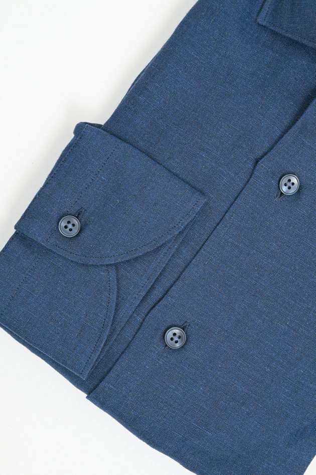 Caliban Leinenhemd in Navy
