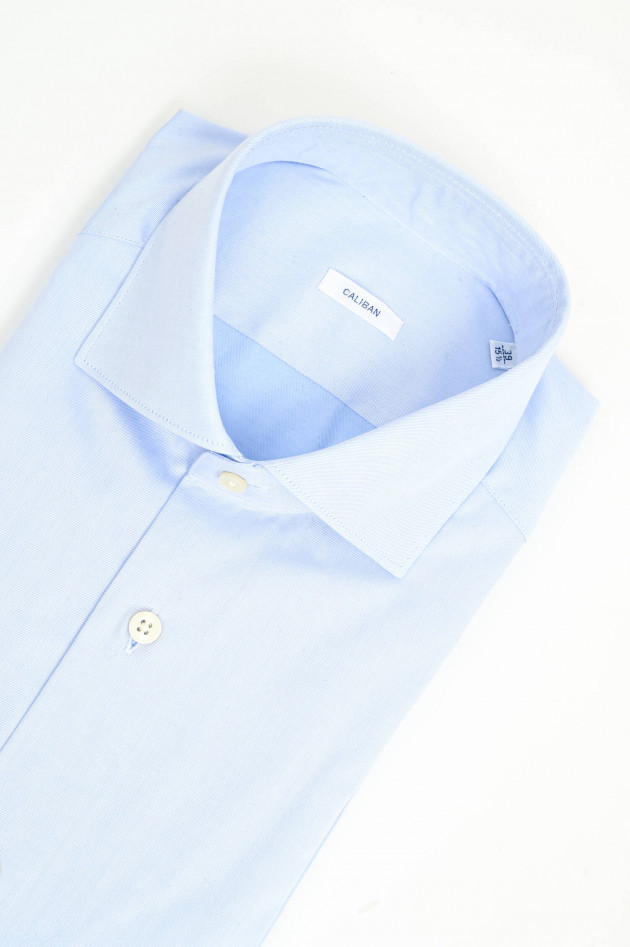 Caliban Slim-Fit Hemd in Hellblau