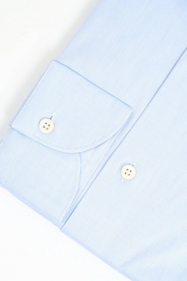 Caliban Slim-Fit Hemd in Hellblau