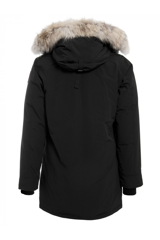 Canada Goose Parka mit Fellbesatz Schwarz