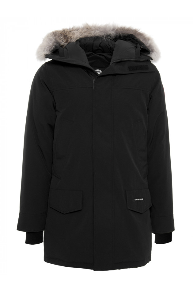 Canada Goose Parka mit Fellbesatz Schwarz