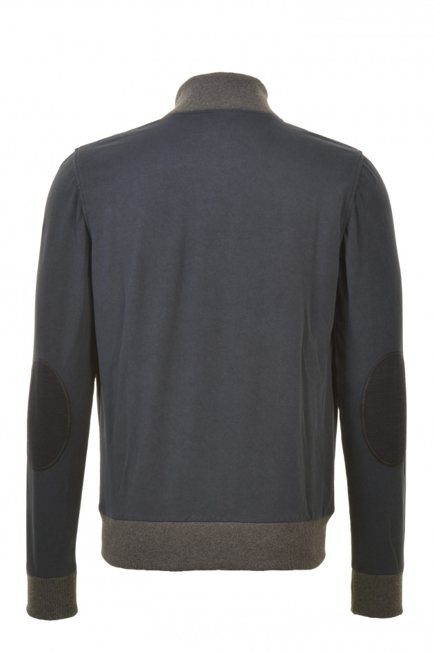 Capobianco Sweatjacke in Blau/Grau