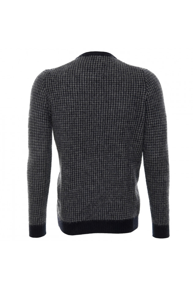 avant toi Cashmerepullover in Blau/Grau