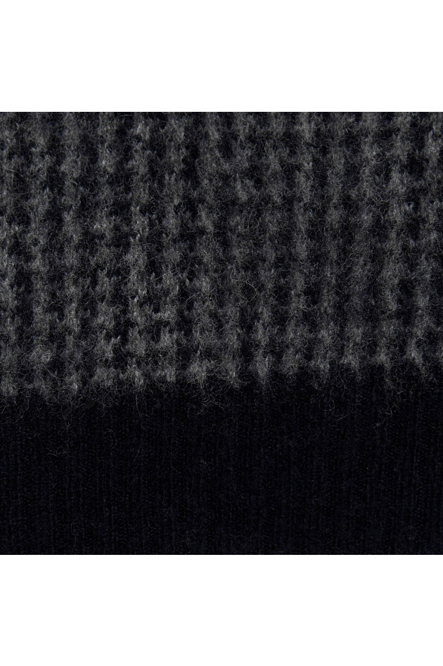 avant toi Cashmerepullover in Blau/Grau