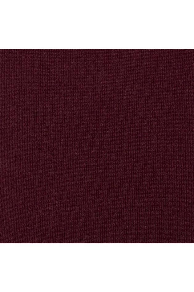 Grüner Cashmerepullover in Bordeaux